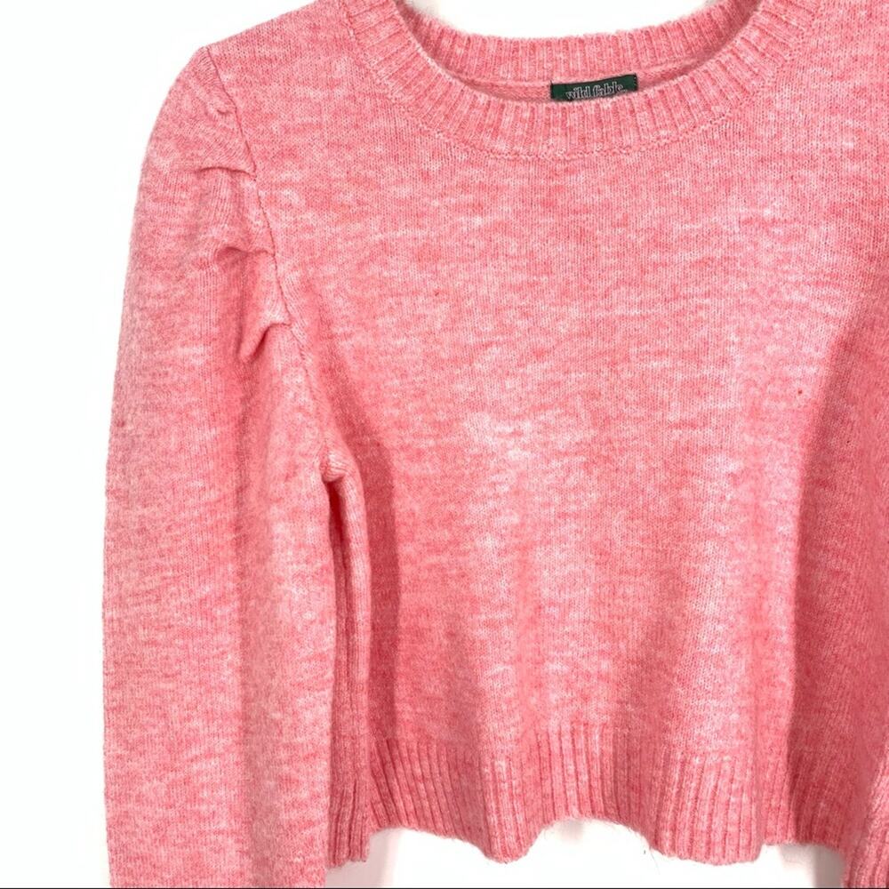 Wild Fable Pink Puff Sleeve‎ Sweater Size Small NWT - Picture 6 of 7